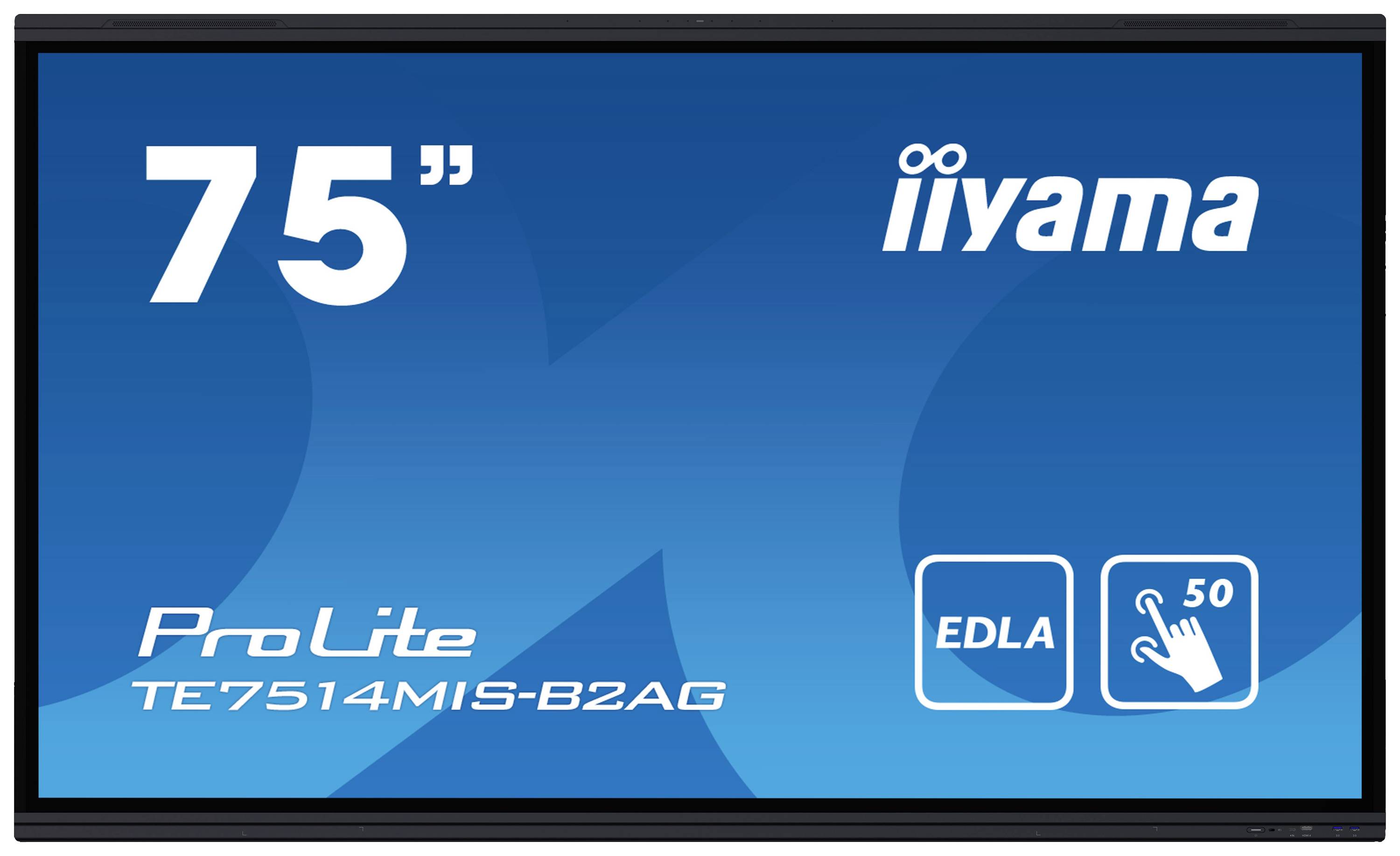 Iiyama ProLite iiWare12E TE7514MIS-B2AG Digital Signage Display EEK: G (A - G) 189.3cm 75 Zoll 3840 x 2160 Pixel 24/7
