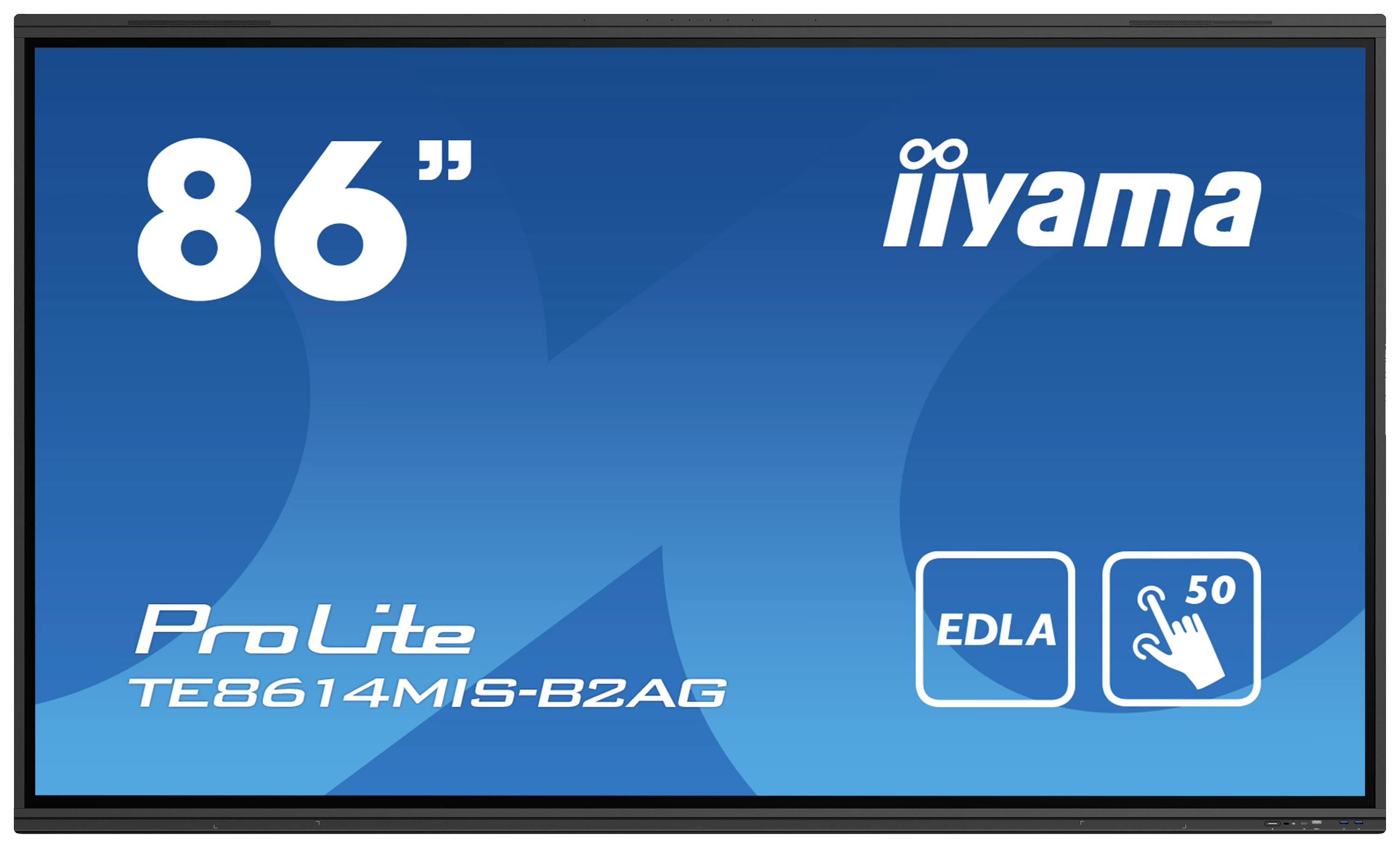 Iiyama ProLite iiWare12E TE8614MIS-B2AG Digital Signage Display EEK: G (A - G) 217.4 cm 85.6 Zoll 3840 x 2160 Pixel 24/7