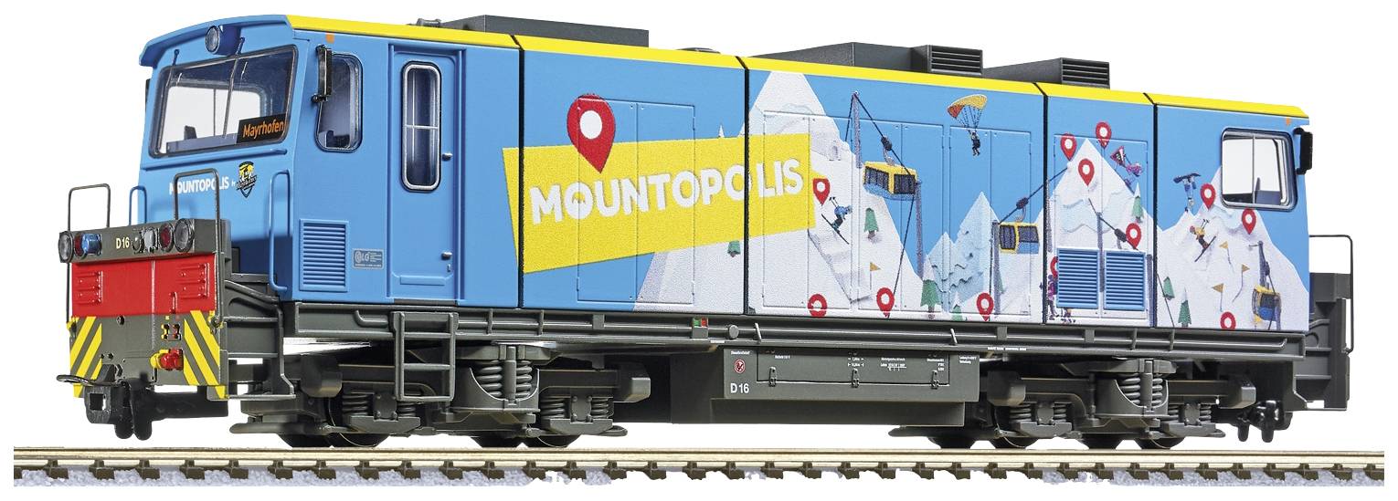 Liliput L142111 H0e Diesellok D16 MOUNTOPOLIS Winter der Zillertalbahn Mountopolis Winter Edition