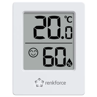 Renkforce RF-6417554 Funk-Thermo-/Hygrometer Weiß RF-6417554 Renkforce RF-6417554 Funk-Thermo-/Hygrometer Weiß RF-6417554