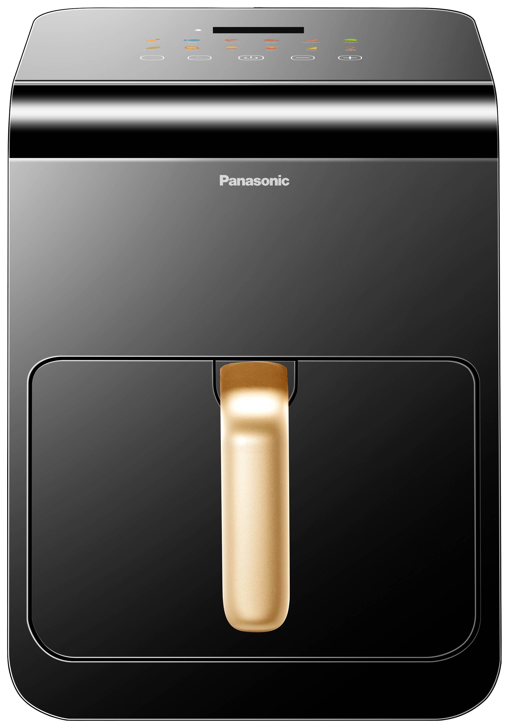 Panasonic NF-CC600AXE Heißluft-Fritteuse 6l 1450W Cool-Touch-Gehäuse, Dampfzugabe, digitaler Timer, LCD-Display, Sichtfenster