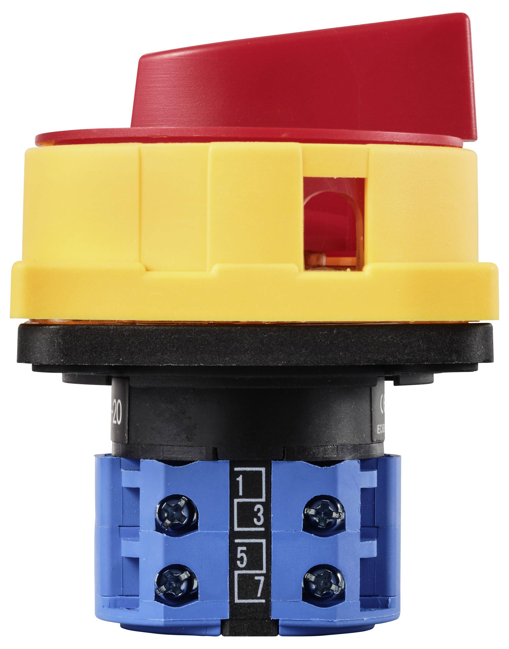 TRU COMPONENTS TC-LW26-20 GS20/04-2 Nockenschalter 20A 690V 1 x 90° Gelb, Rot 1St.