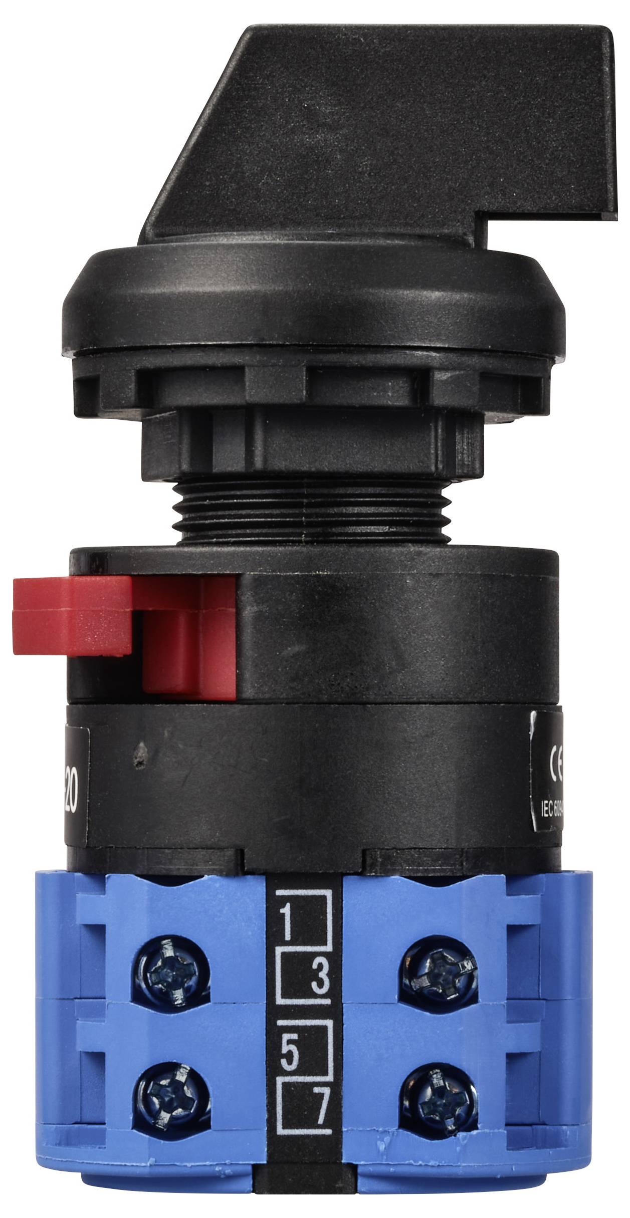 TRU COMPONENTS TC-LW26-20 6C04/2C55I Nockenschalter 20A 690V 1 x 60° Schwarz, Grau 1St.