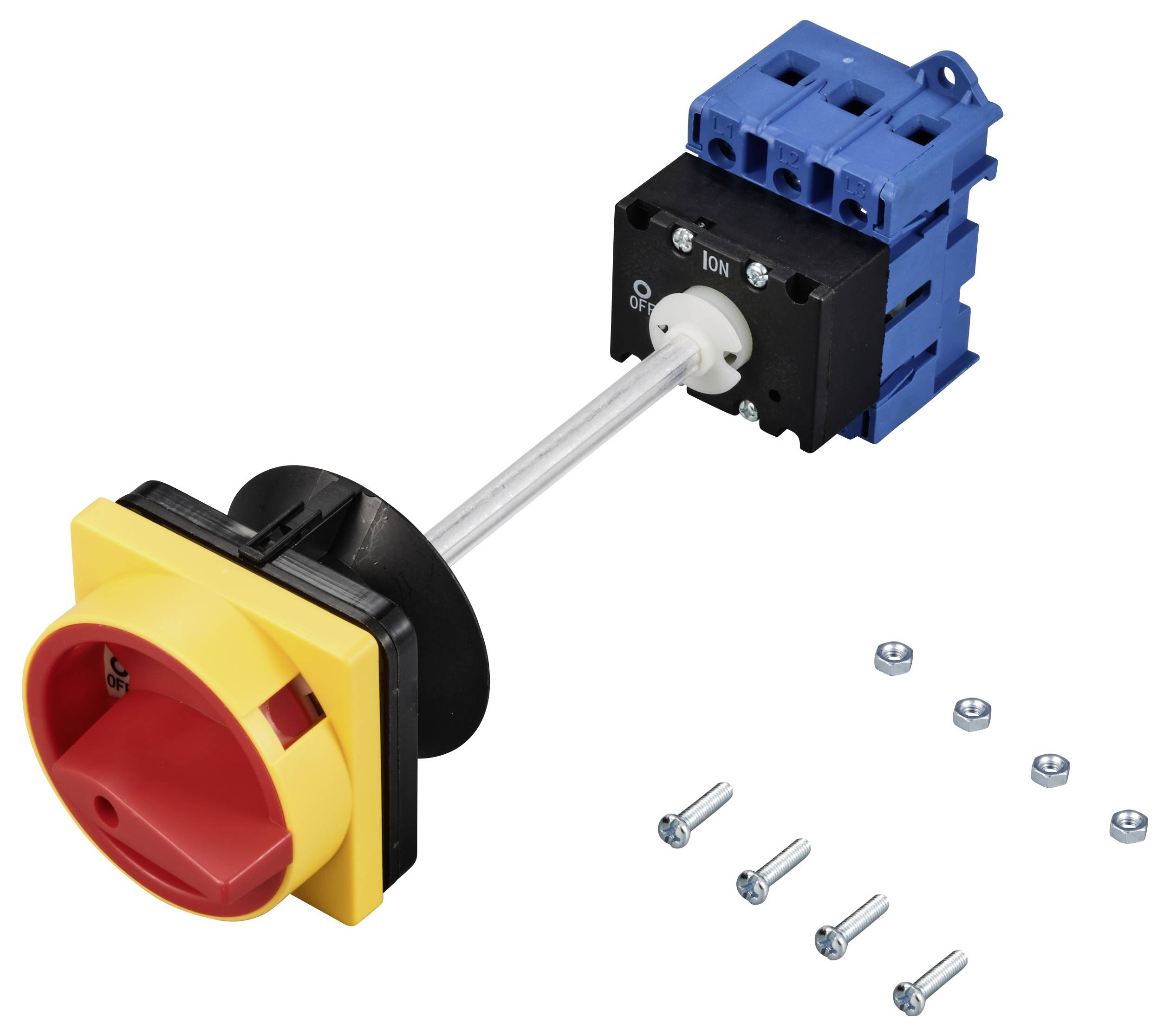 TRU COMPONENTS TC-LW30-40 300040 Hauptschalter 40A 690V 1 x 90° Gelb, Rot 1St.