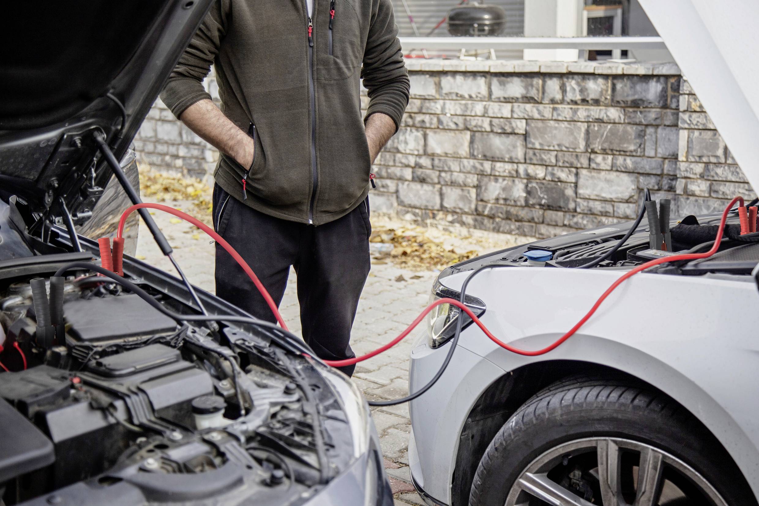 TOOLCRAFT TO-9626598 Starthilfekabel 50mm² Aluminium (kupferbeschichtet) 6m mit Kunststoffzangen