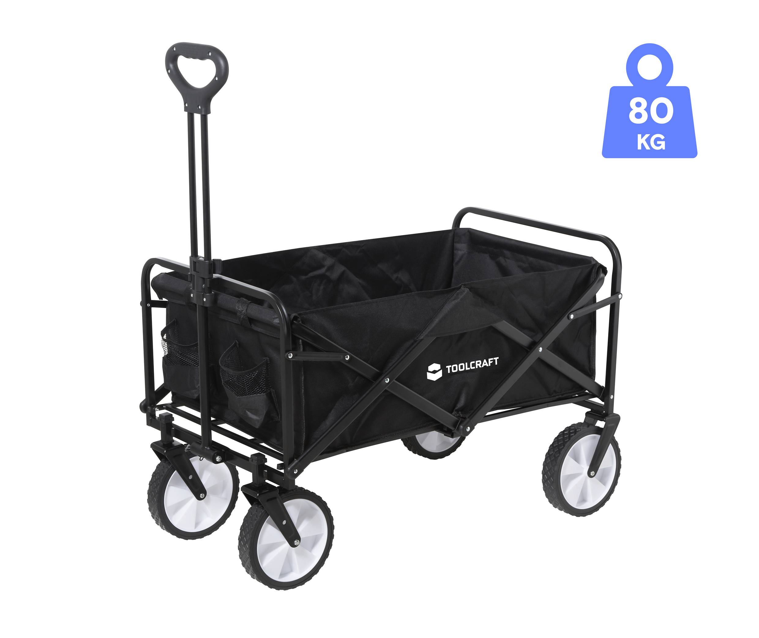 TOOLCRAFT TO-9626610 Handwagen Stahl, PP, Traglast (max.): 80kg