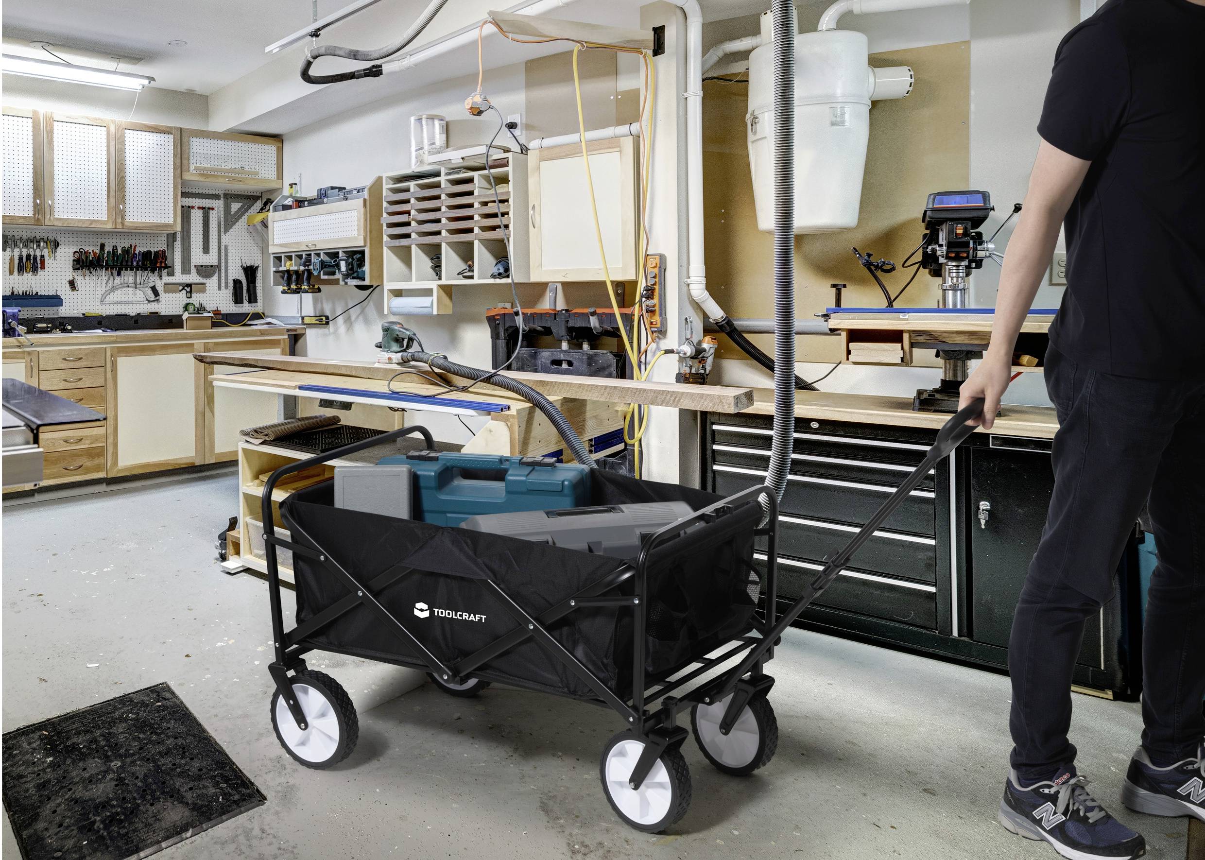 TOOLCRAFT TO-9626610 Handwagen Stahl, PP, Traglast (max.): 80kg