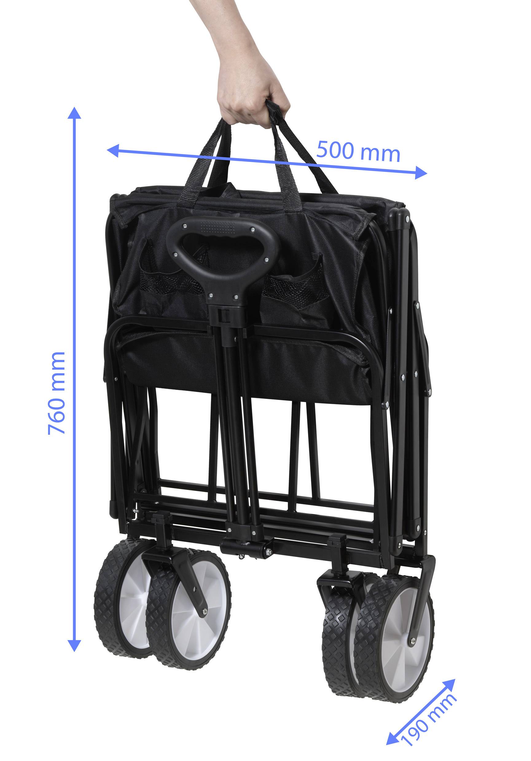 TOOLCRAFT TO-9626610 Handwagen Stahl, PP, Traglast (max.): 80kg