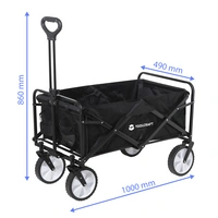 TOOLCRAFT TO-9626610 Handwagen Stahl, PP, Traglast (max.): 80kg TOOLCRAFT TO-9626610 Handwagen Stahl, PP, Traglast (max.): 80kg