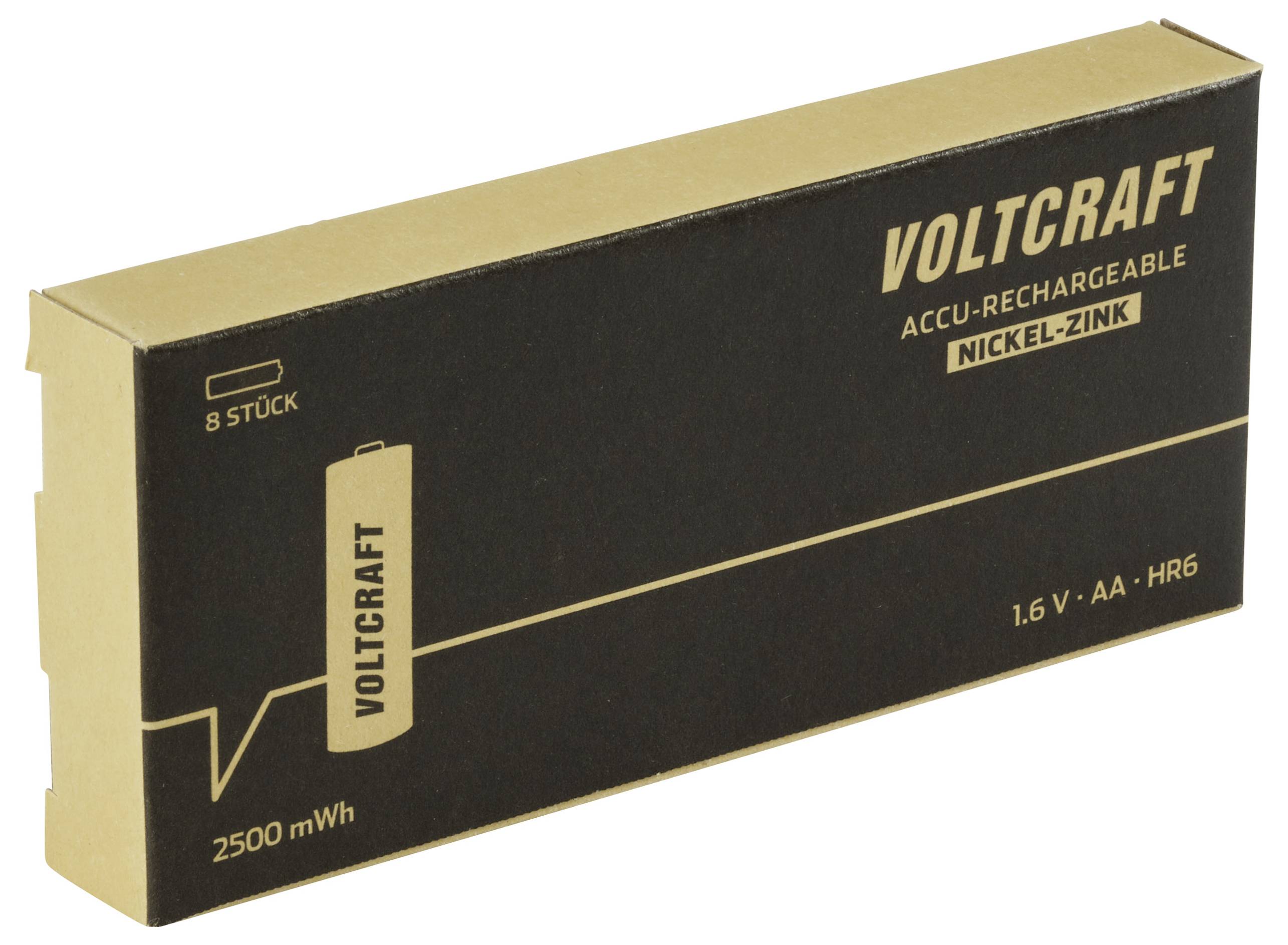 VOLTCRAFT VC-16044355 Mignon (AA)-Akku NiZn 1500 mAh 1.6 V 8 St.