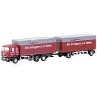 Minis by Lemke LC4608 N LKW Modell MAN F90, 3-achs Koffer-Hängerzug Rail Cargo Austria (ÖBB) Minis by Lemke LC4608 N LKW Modell MAN F90, 3-achs Koffer-Hängerzug Rail Cargo Austria (ÖBB)