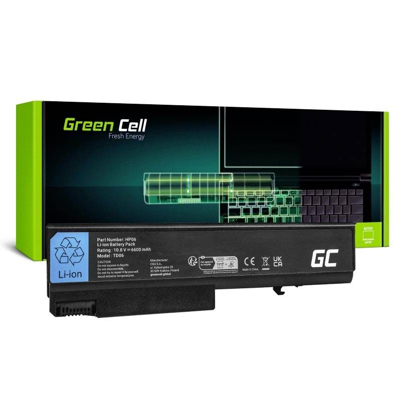 Green Cell Notebook-Akku GC-HP06V2 10.8V 6600 mAh HP