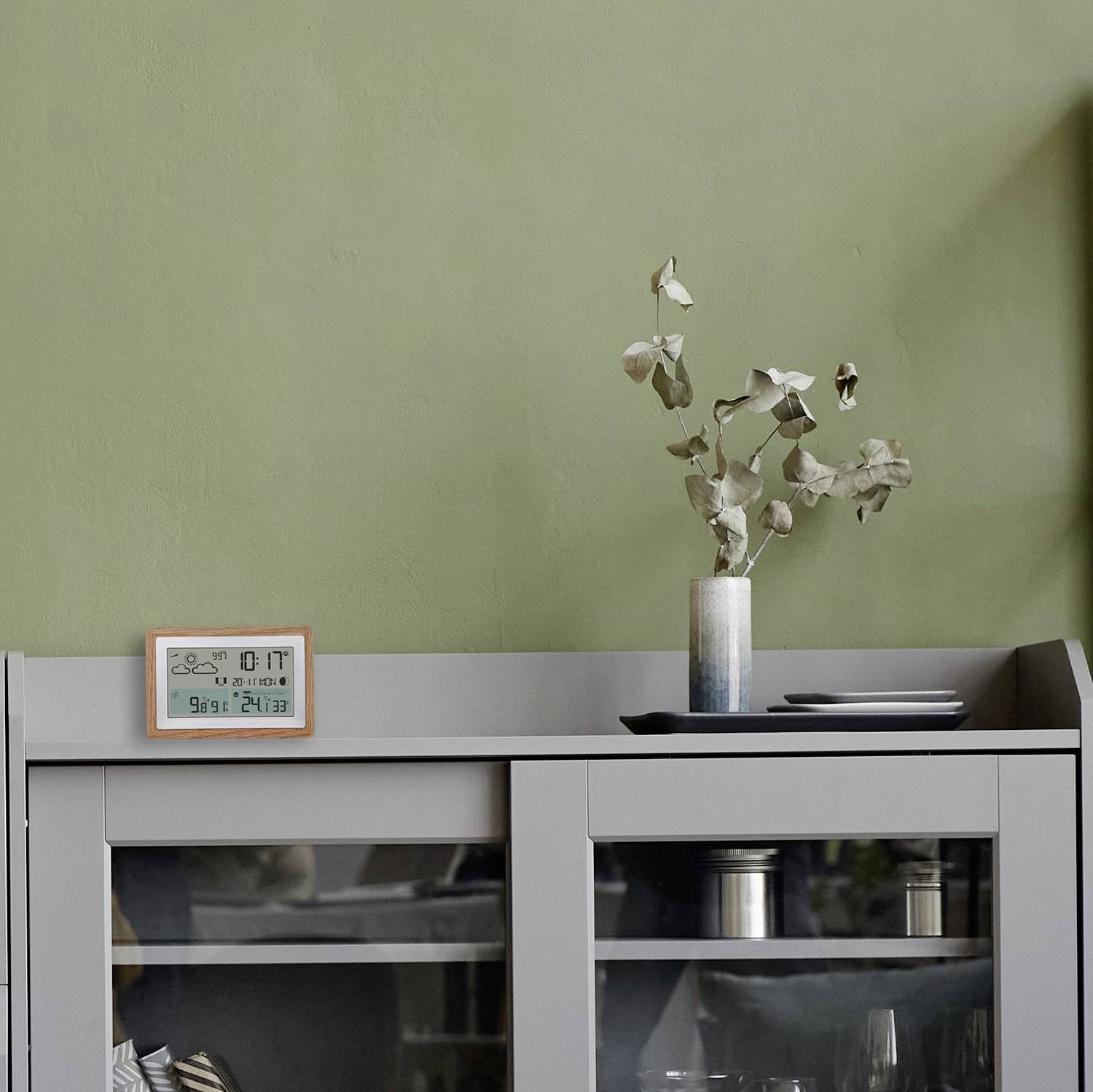 TFA Dostmann Funk-Wetterstation OAK 35.1167.54 Funk-Wetterstation Vorhersage für 12 Stunden Anzahl Sensoren max. 3