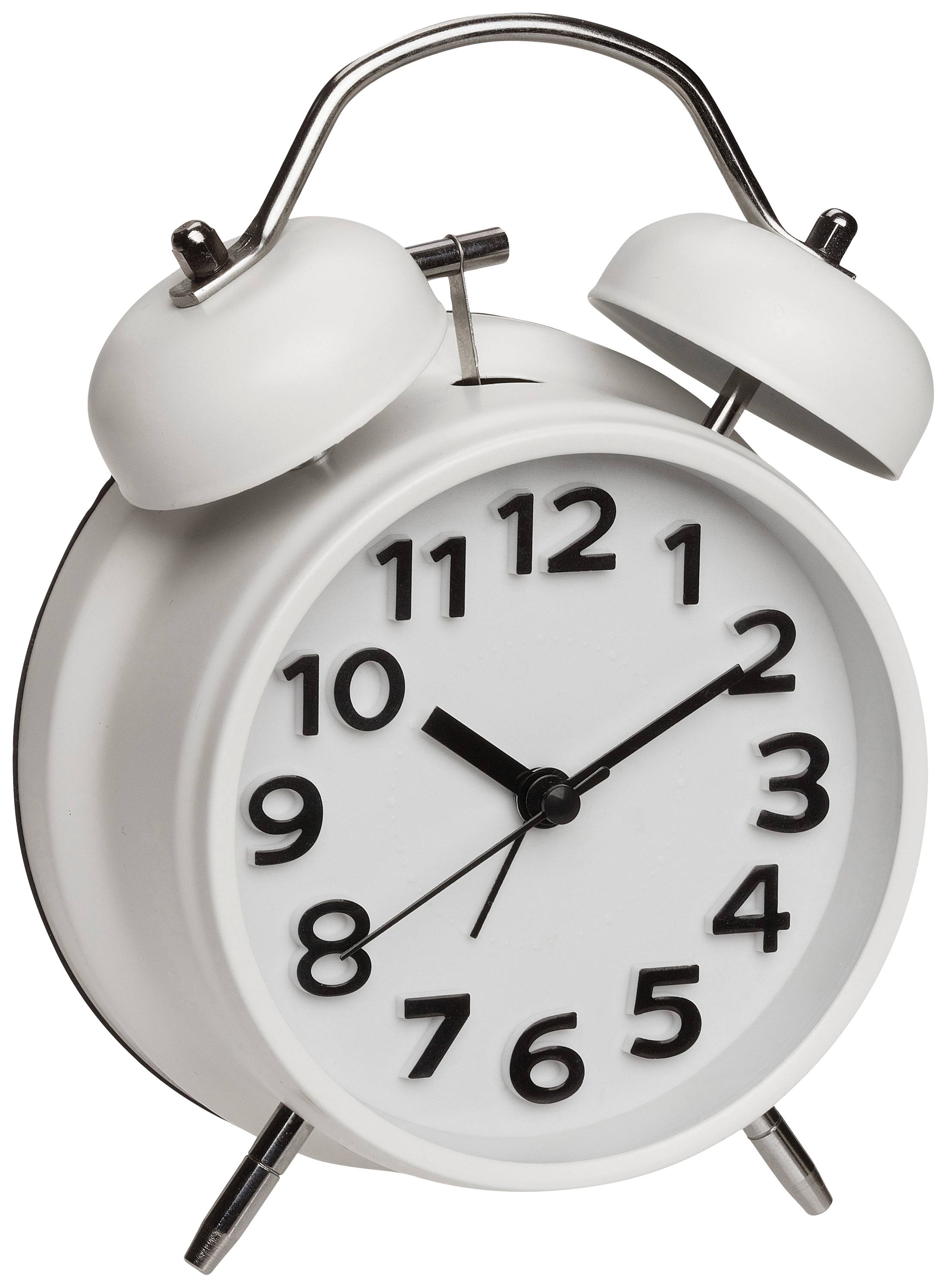 TFA Dostmann 60.1040.02 Quarz Wecker Weiß Alarmzeiten 1 Leisegang-Uhrwerk