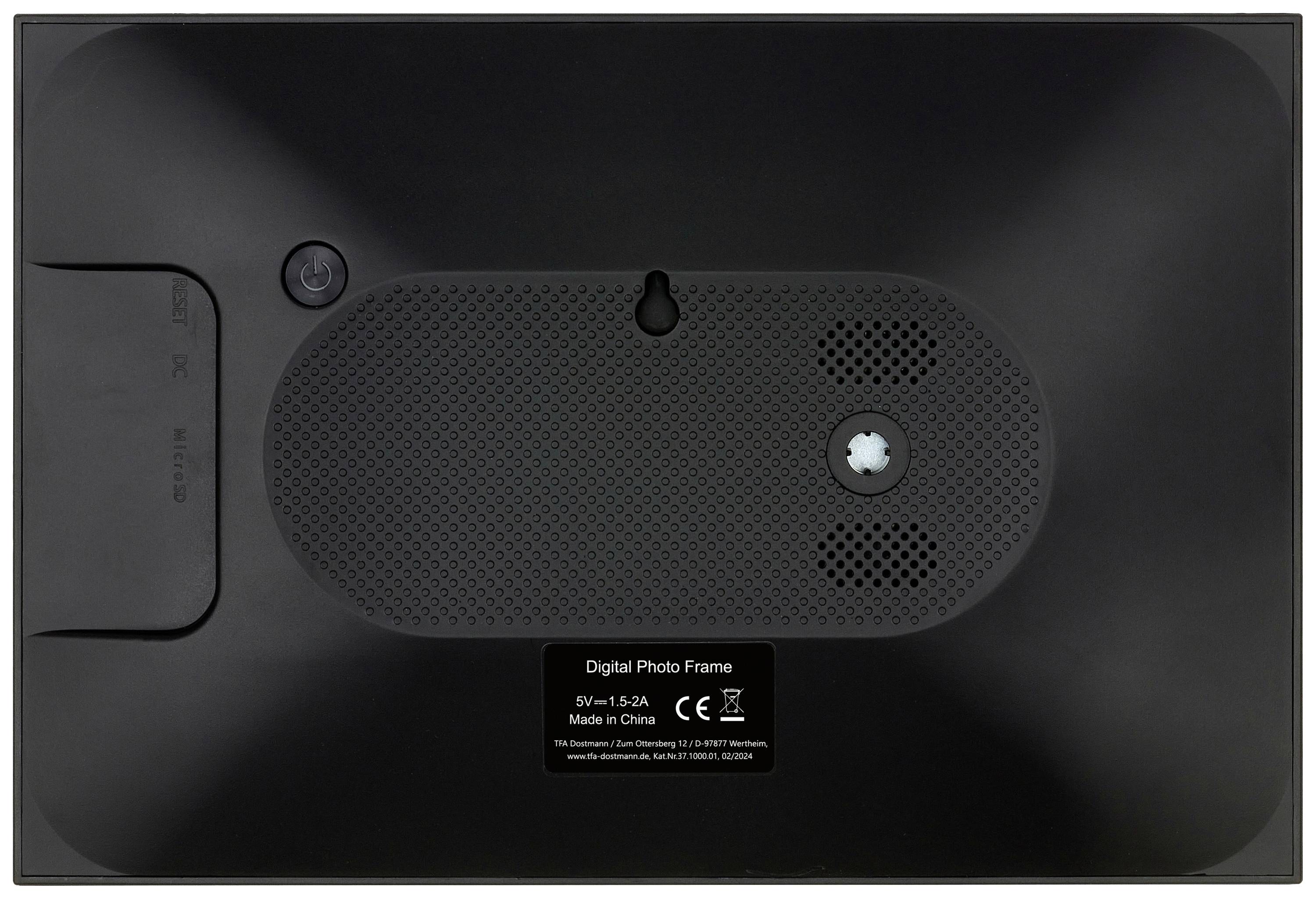 TFA Dostmann FRAMEO App Digitaler WiFi-Bilderrahmen 25.7 cm 10.1 Zoll 1280 x 800 Pixel 32 GB Schwar