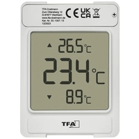TFA Dostmann Digitales Fensterthermometer WINDOO Fenster-Thermometer Grau 30.1067.15 TFA Dostmann Digitales Fensterthermometer WINDOO Fenster-Thermometer Grau 30.1067.15