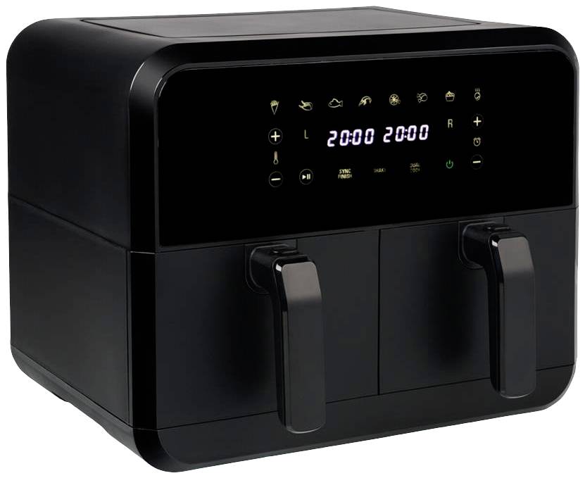 Princess Doppel-Fritteuse 8 l 2400 W mit Display Schwarz