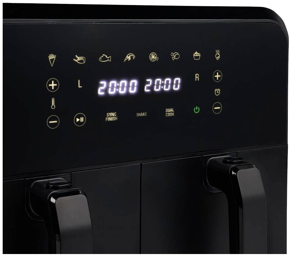 Princess Doppel-Fritteuse 8l 2400W mit Display Schwarz