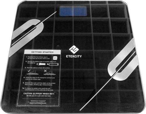 Etekcity Personenwaage digital Wägebereich (max.)=180kg Schwarz