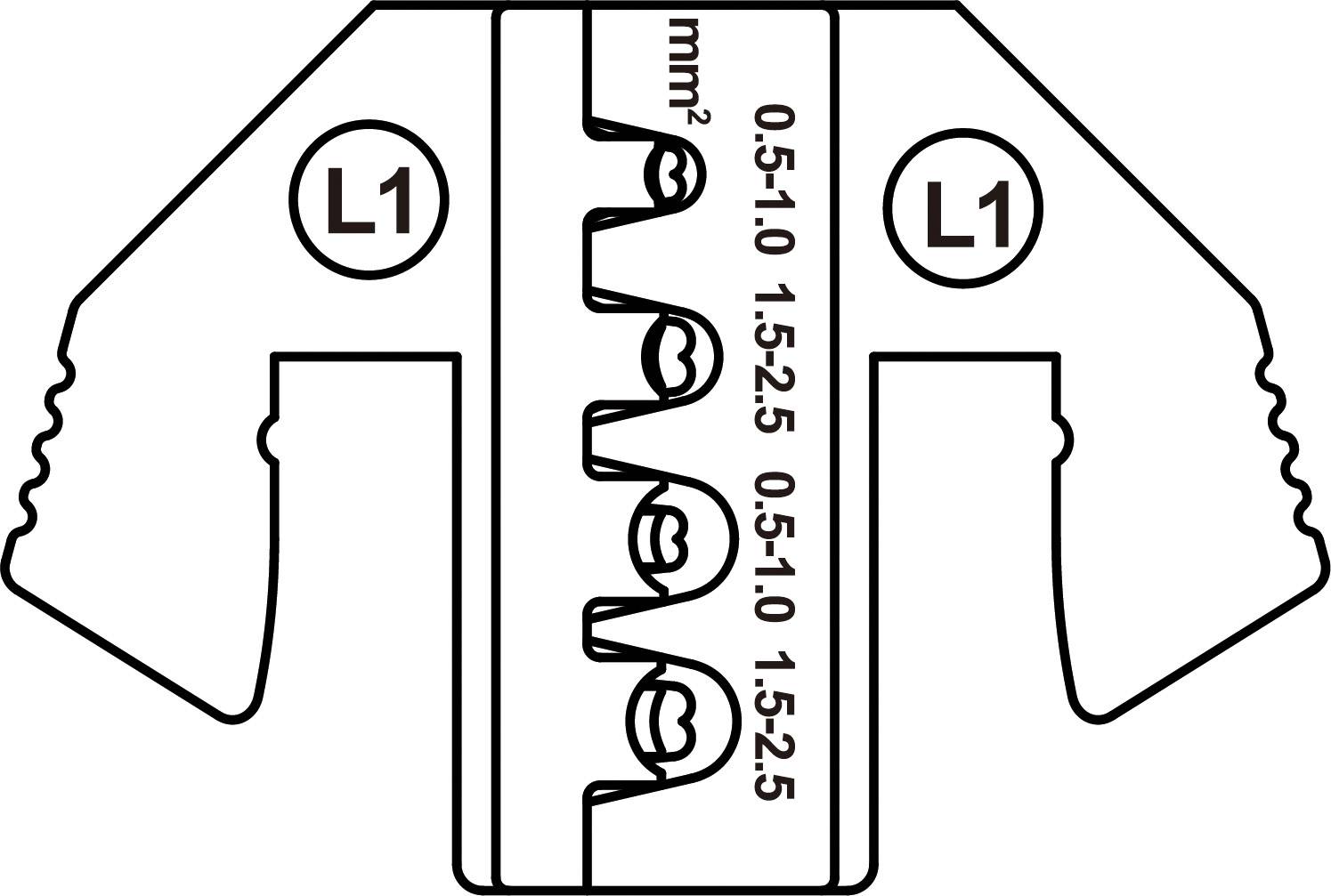 TOOLCRAFT TO-9627219 Crimpeinsatz JPT Kontakt, MCP Flachkontakt 0.5 bis 2.5mm²