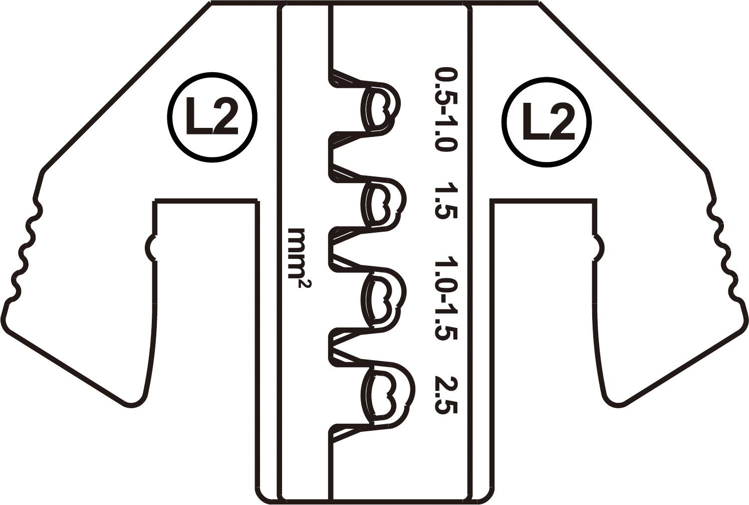 TOOLCRAFT TO-9627222 Crimpeinsatz JT Aufnahme Kontakt, ST Buchsenkontakt 0.5 bis 2.5mm²