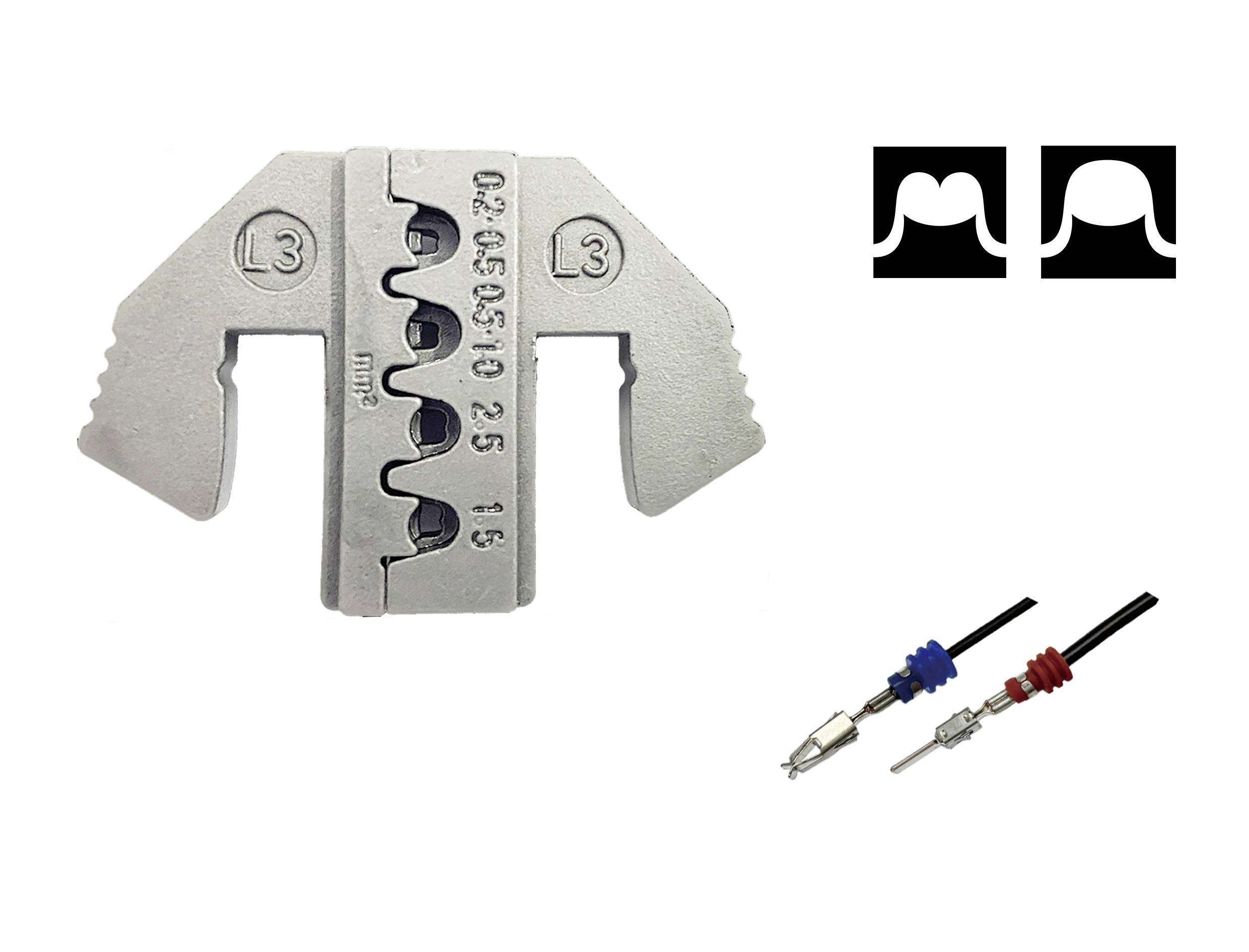 TOOLCRAFT TO-9627225 Crimpeinsatz JPT 2.8K Kontakt (SWS), JPT Flachkontakt 0.2 bis 1.5mm²