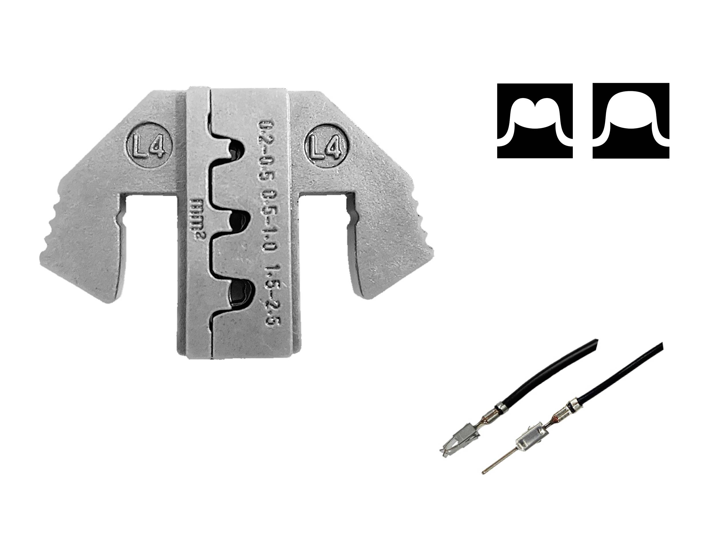 TOOLCRAFT TO-9627228 Crimpeinsatz JPT Flachkontakt, JPT 2.8K Kontakt (SWS) 0.2 bis 2.5mm²