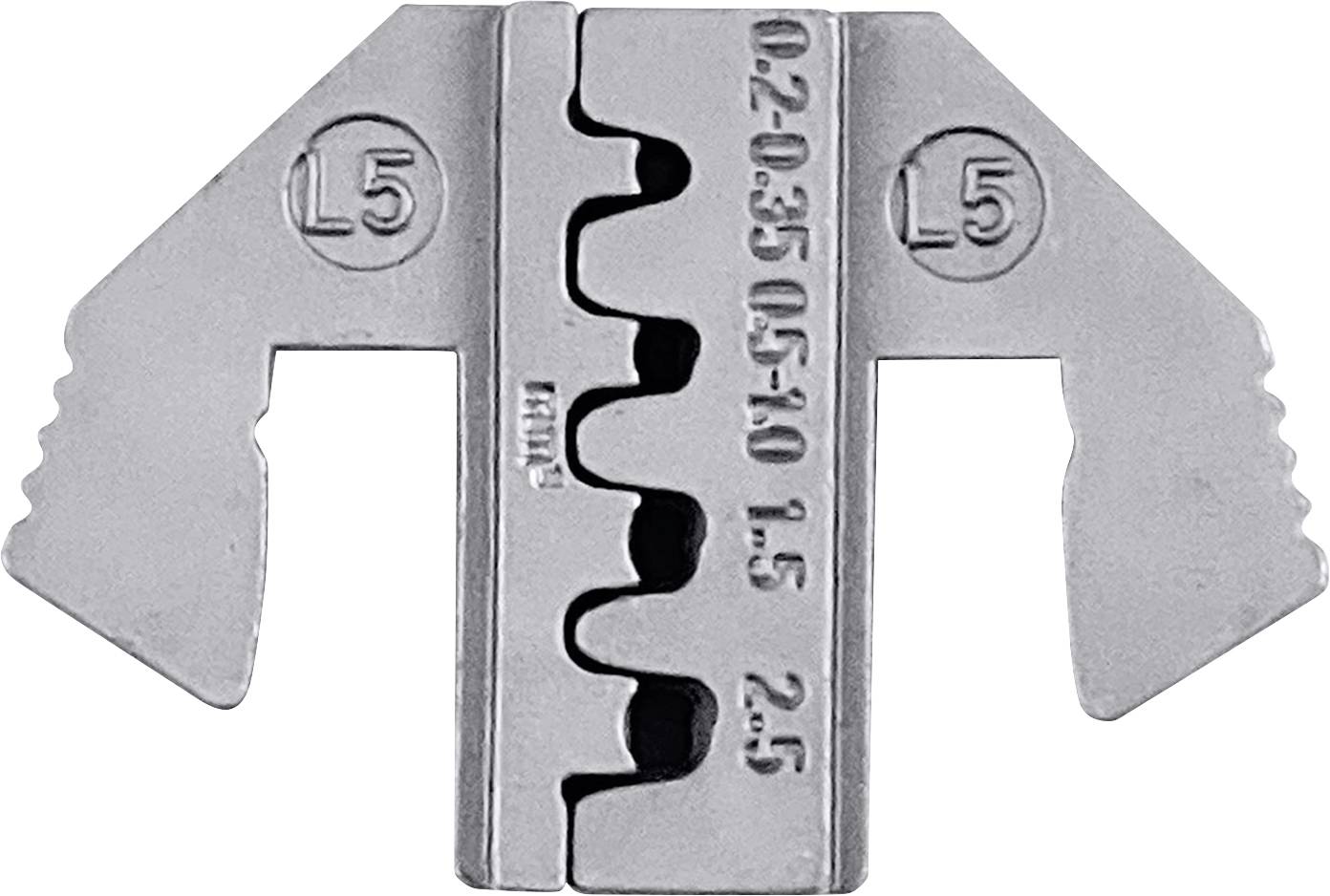 TOOLCRAFT TO-9627231 Crimpeinsatz MCP 2.8 Kontakt, JPT Flachkontakt, Sensorserienkontakt 0.2 bis 2.5mm²