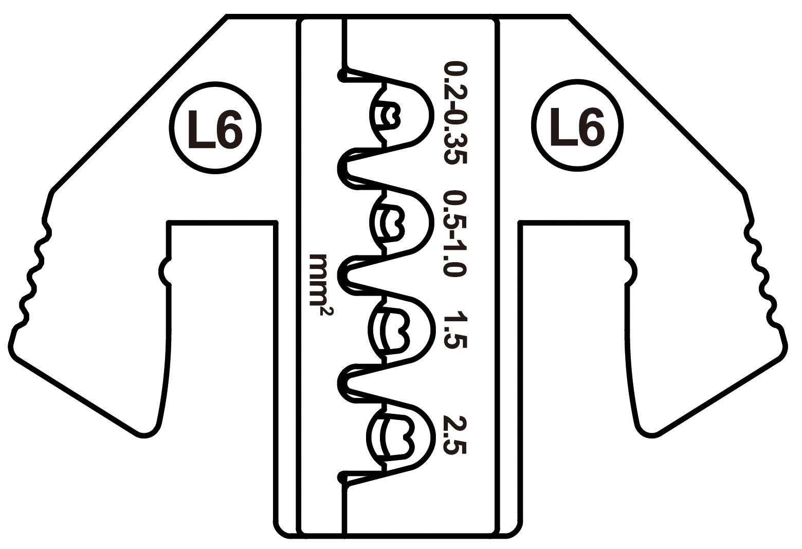 TOOLCRAFT TO-9627234 Crimpeinsatz MCP 2.8 Kontakt, JPT Flachkontakt, Sensorserienkontakt (SWS) 0.5 bis 2.5mm²
