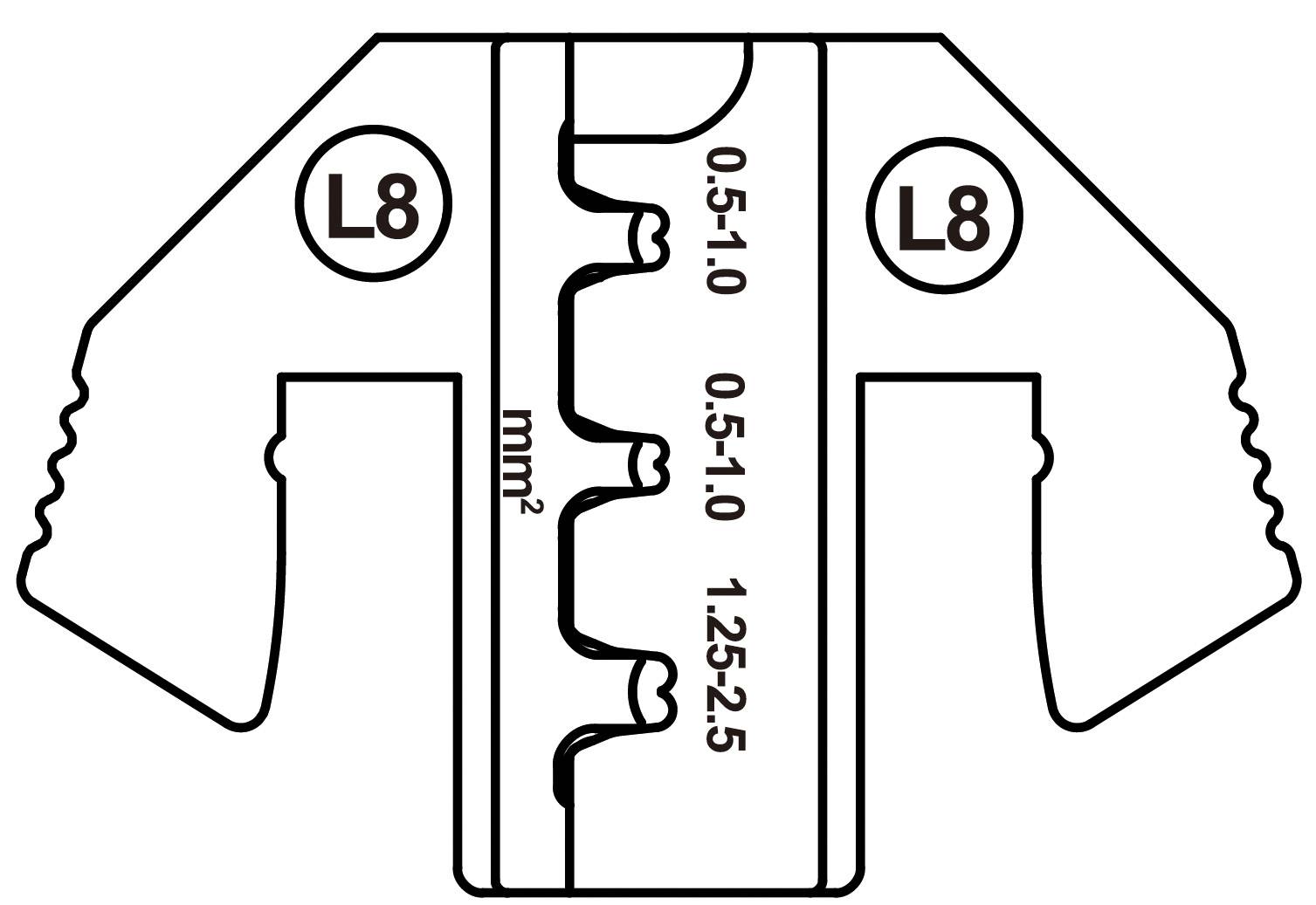 TOOLCRAFT TO-9627237 Crimpeinsatz TE CI 2 , ST, JPT Flachkontakt, JT Aufnahme Kontakt 0.5 bis 2.5mm²