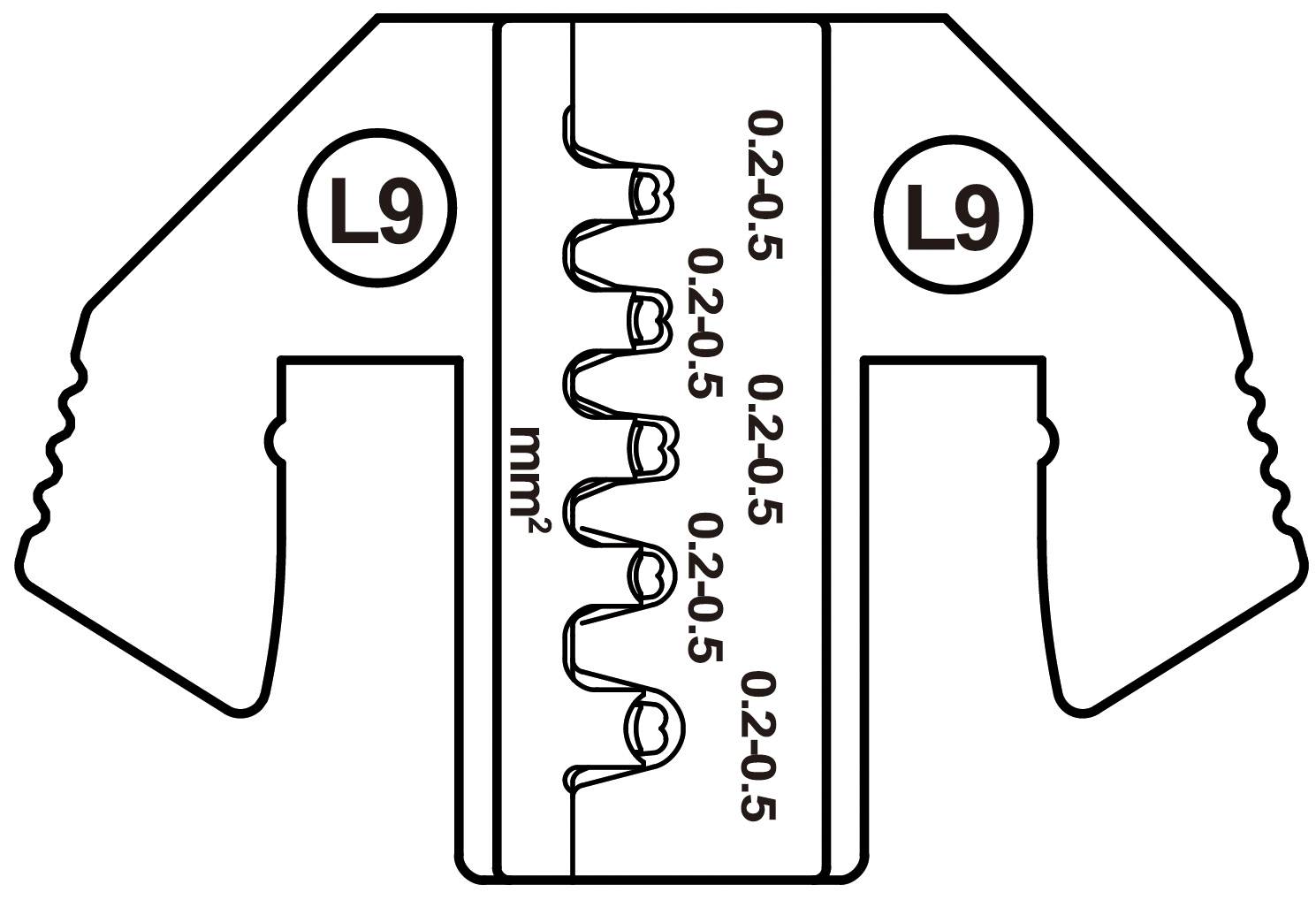 TOOLCRAFT TO-9627240 Crimpeinsatz FASTIN-FASTON 2.8 , ST, JPT 2.8K Kontakt, JT 2.8 , Formschluss 6.3 Kontakt, MCP-Kontakt (SWS)