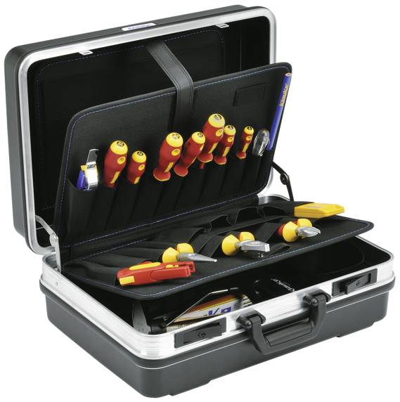 Klauke KL855B22 Elektriker Werkzeugkoffer bestückt (L x B x H) 490 x 365 x 188 mm