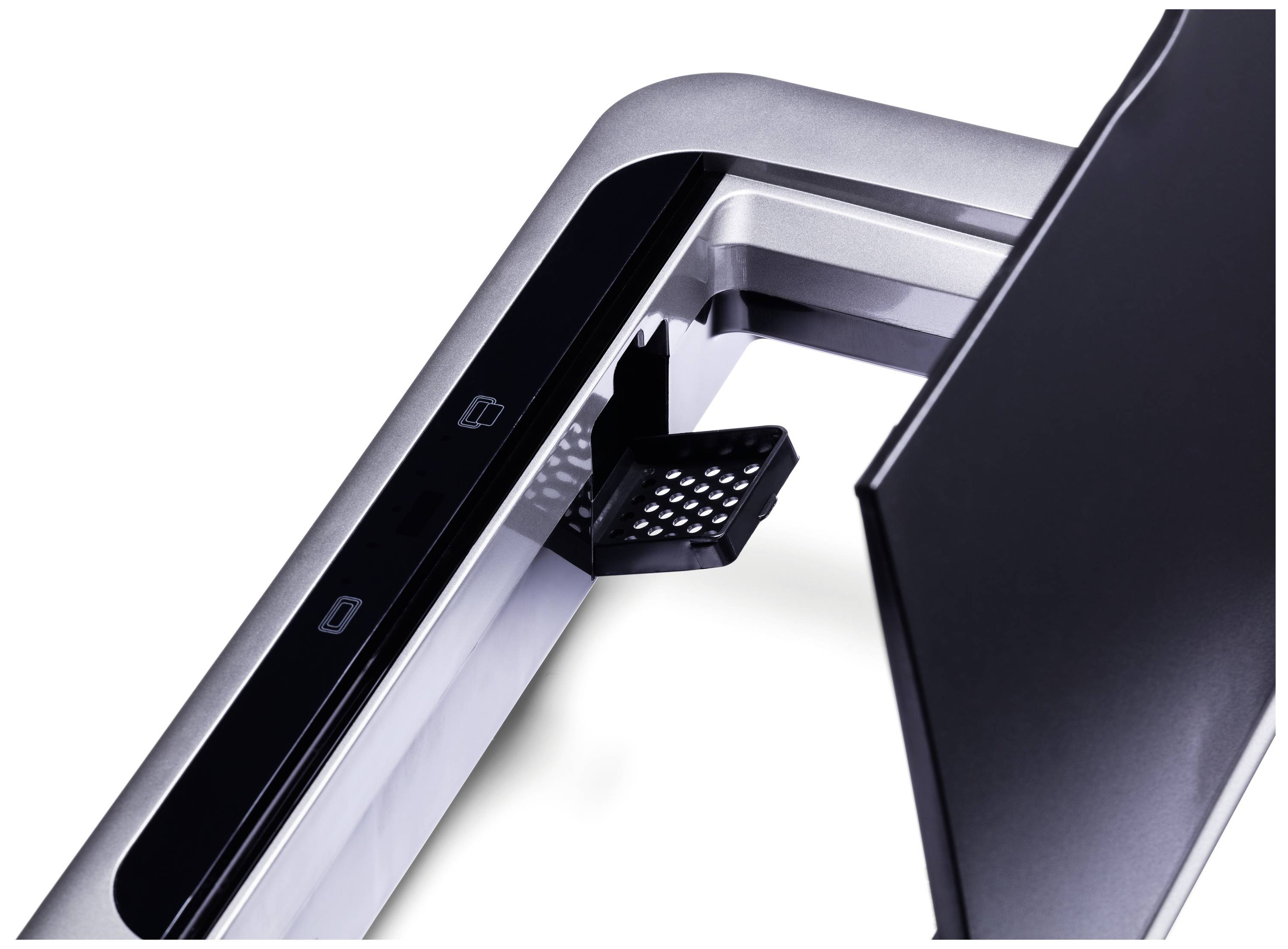 Durable NO TOUCH DUO 342423 Mülleimer 40l (B x H x T) 460 x 650 x 270mm Silber Automatische Deckelöffnung 1St.