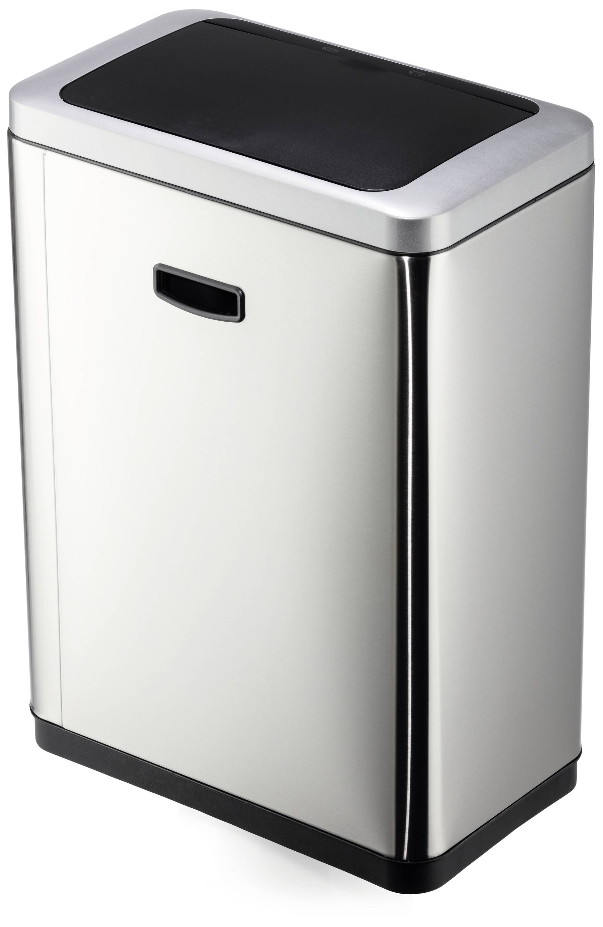 Durable NO TOUCH DUO 342423 Mülleimer 40l (B x H x T) 460 x 650 x 270mm Silber Automatische Deckelöffnung 1St.