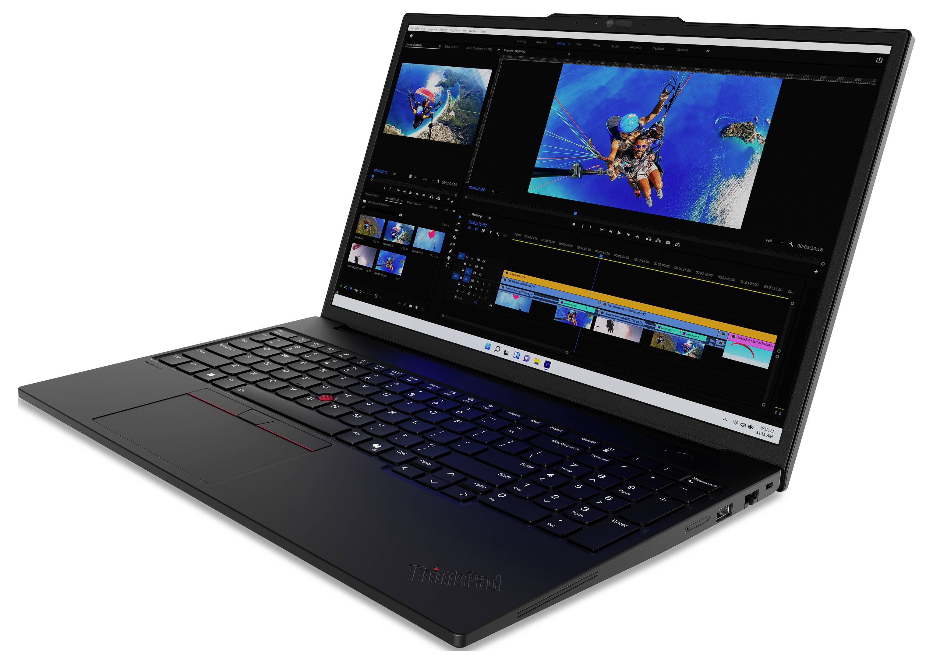 Lenovo Workstation Notebook ThinkPad P16s Gen 3 21KS 40.6cm (16 Zoll) WUXGA Intel® Core™ Ultra 7 155H 16GB RAM 512GB SSD Deutsch