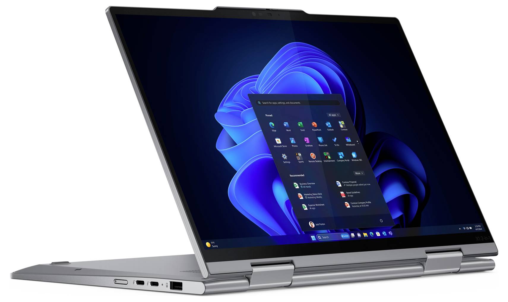 Lenovo 2-in-1 Notebook / Tablet ThinkPad X1 2-in-1 Gen 9 21KE 35.6 cm (14 Zoll) WUXGA Intel® Core™ Ultra 5 125U 32 GB RAM 1 TB SSD Deutsch, QWERT