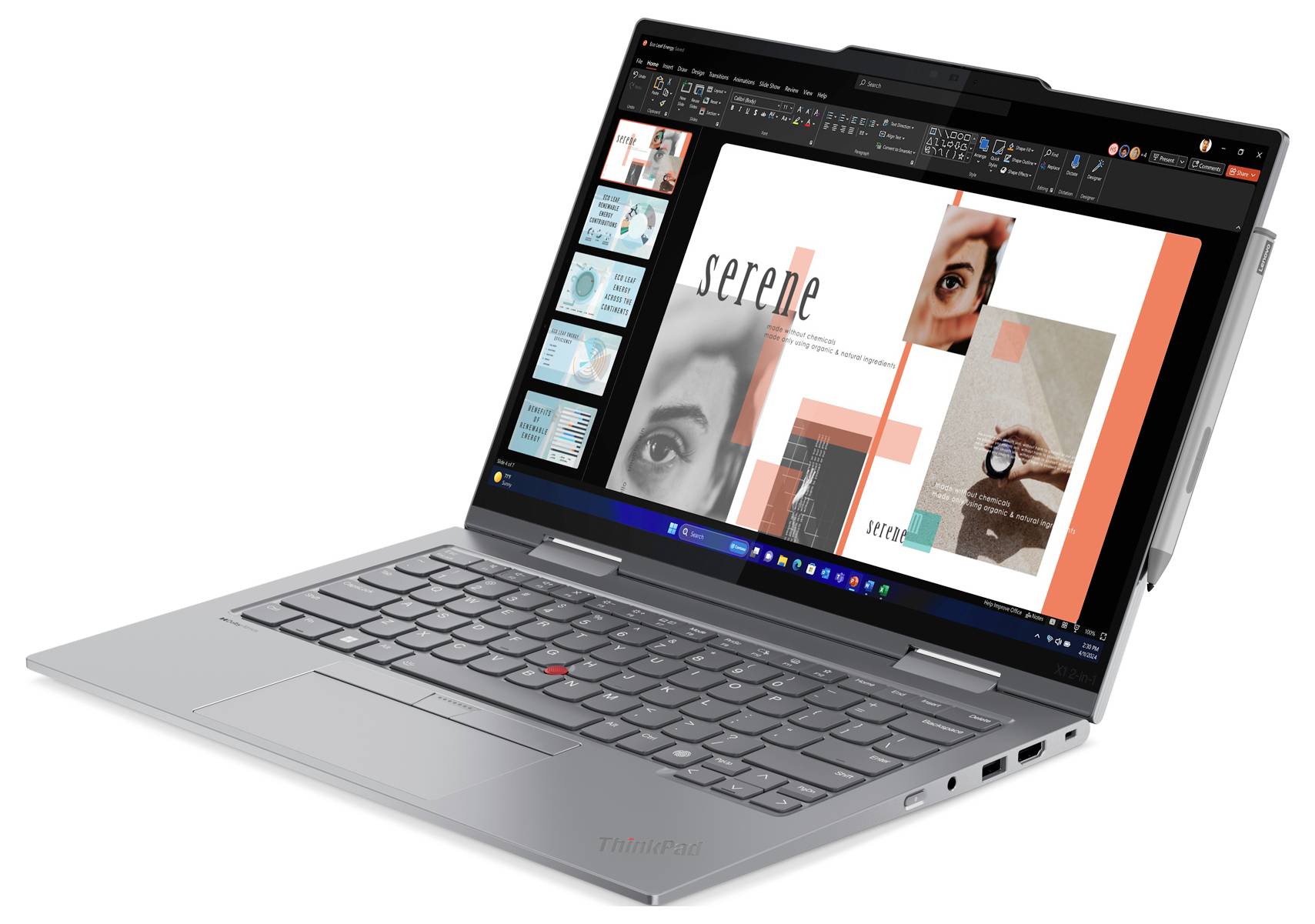 Lenovo 2-in-1 Notebook / Tablet ThinkPad X1 2-in-1 Gen 9 21KE 35.6 cm (14 Zoll) WUXGA Intel® Core™ Ultra 5 125U 32 GB RAM 1 TB SSD Deutsch, QWERT