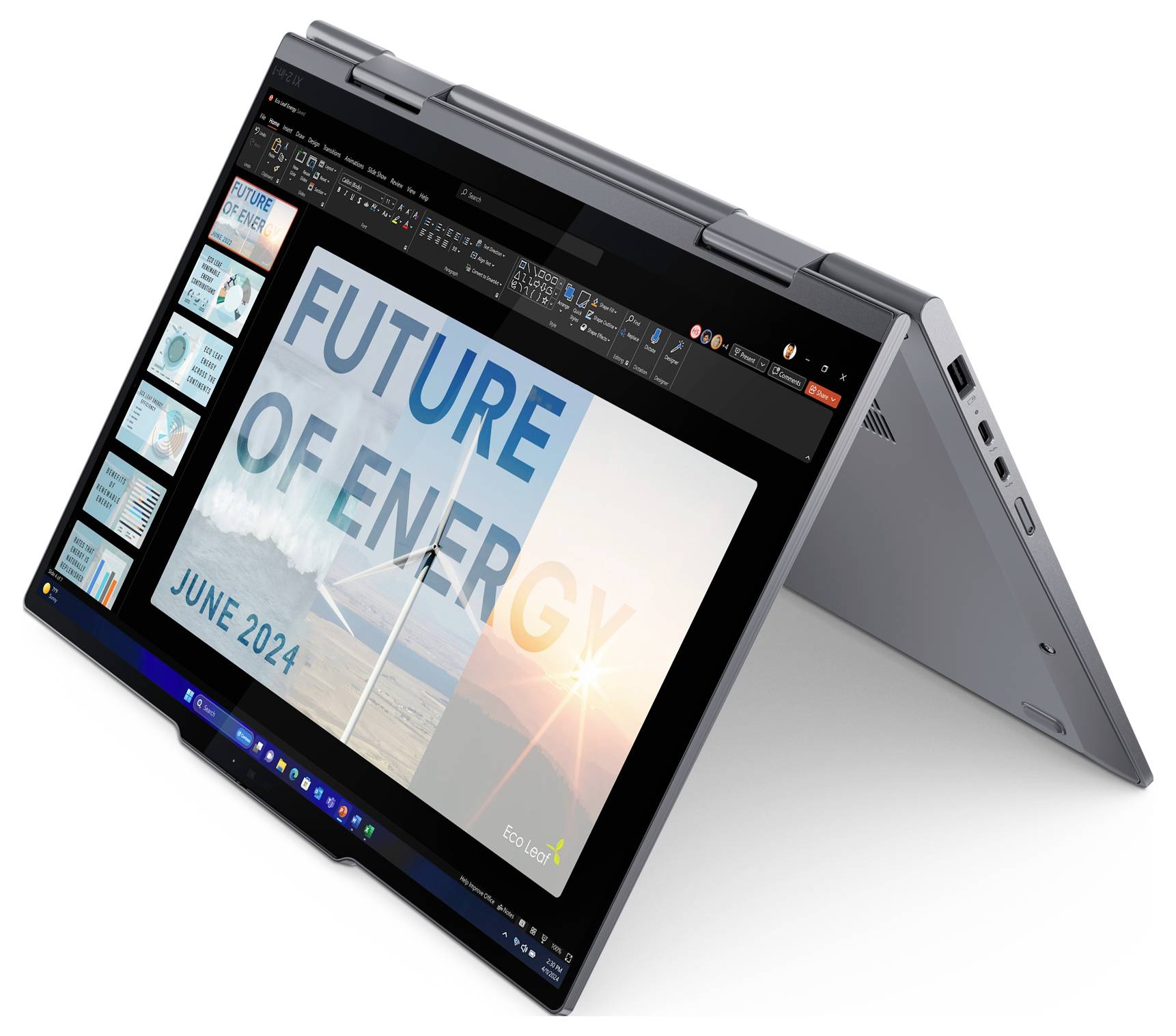 Lenovo 2-in-1 Notebook / Tablet ThinkPad X1 2-in-1 Gen 9 21KE 35.6 cm (14 Zoll) WUXGA Intel® Core™ Ultra 5 125U 32 GB RAM 1 TB SSD Deutsch, QWERT