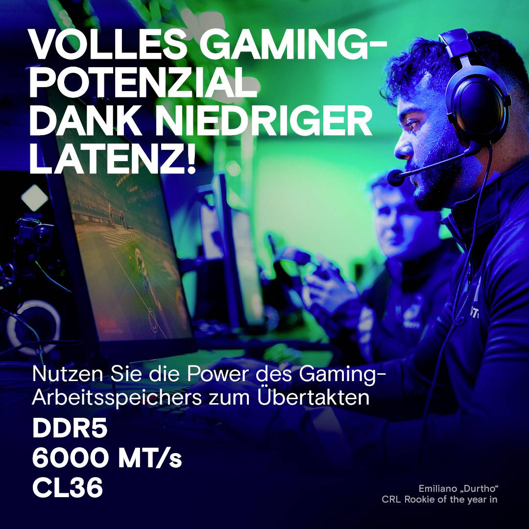 Crucial Pro - Overclocking Edition PC-Arbeitsspeicher Modul Retail DDR5 32GB 2 x 16GB on-die ECC 6000MHz 288pin DIMM CL36