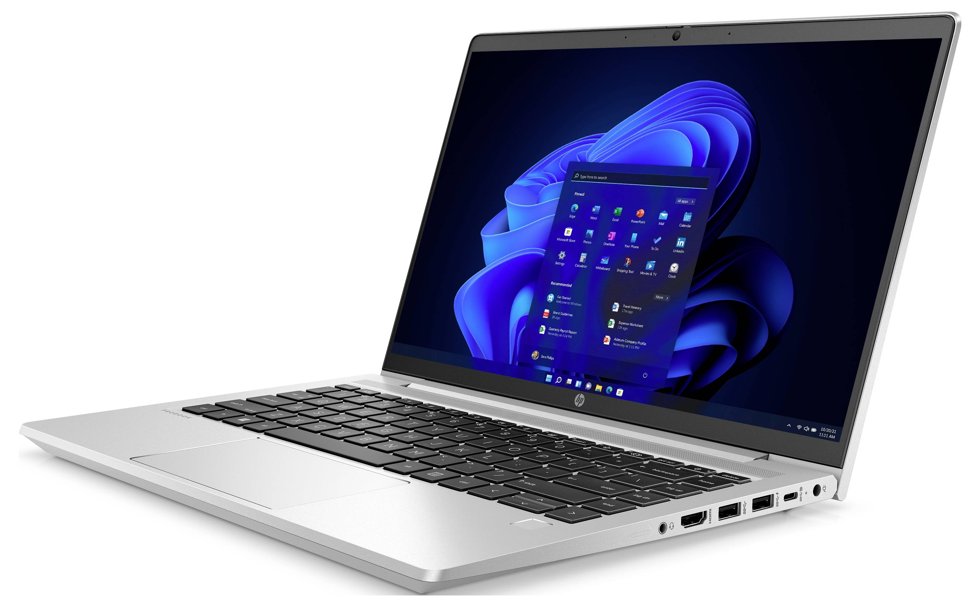HP Notebook ProBook 445 G9 35.6 cm (14 Zoll) Full HD AMD Ryzen 5 5625U 8 GB RAM 256 GB SSD Deutsch, QWERTZ AMD AMD Radeon Graphics Silber 9V1F5