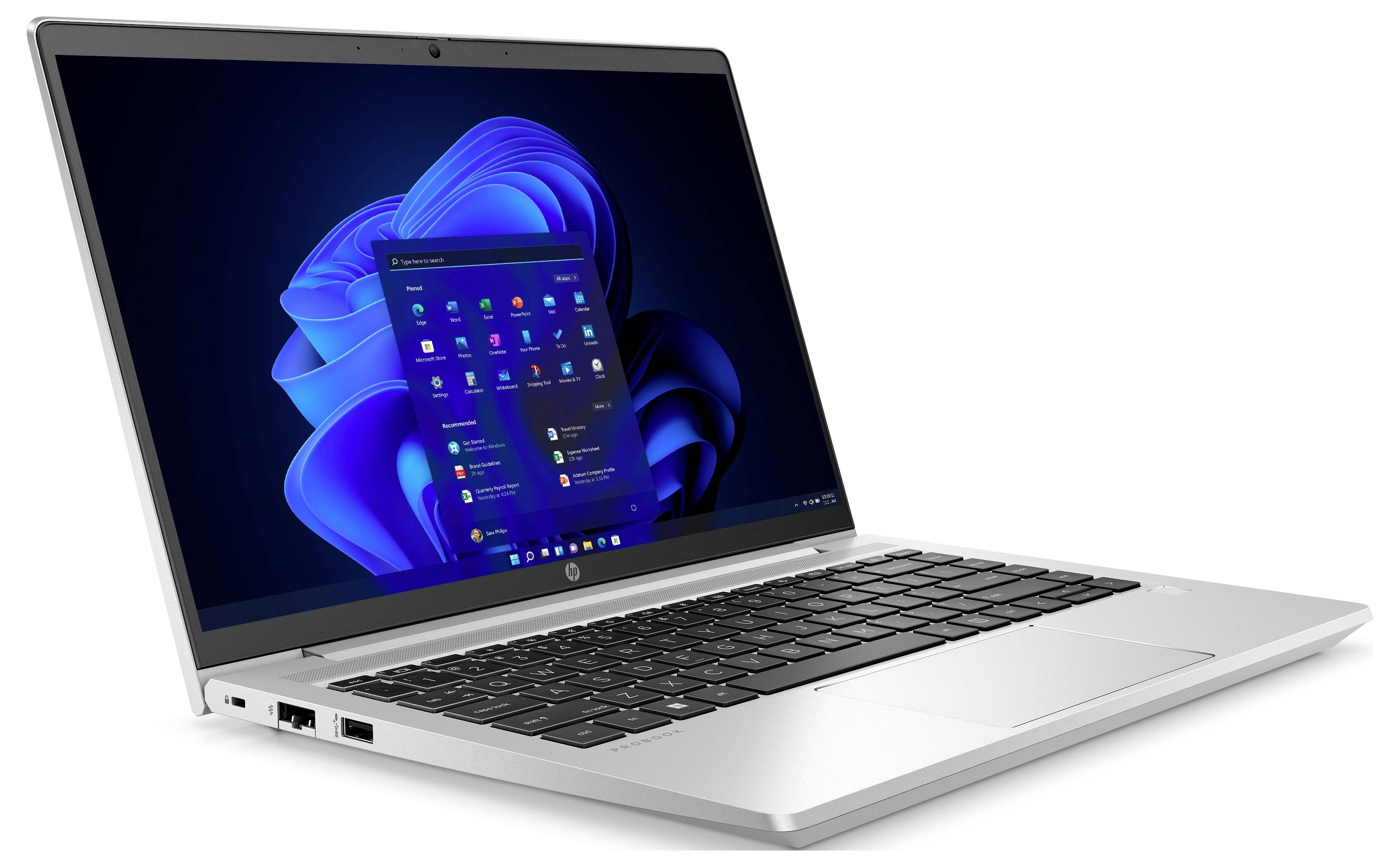 HP Notebook ProBook 445 G9 35.6 cm (14 Zoll) Full HD AMD Ryzen 5 5625U 8 GB RAM 256 GB SSD Deutsch, QWERTZ AMD AMD Radeon Graphics Silber 9V1F5