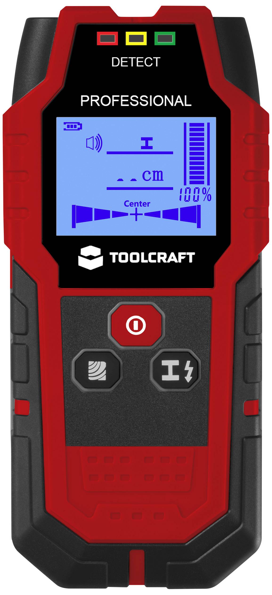 TOOLCRAFT Ortungsgerät TO-9627699 Ortungstiefe (max.) 120mm Geeignet für Holz, eisenhaltiges Metall, nicht eisenhaltiges Metall