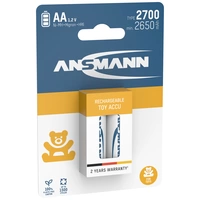 Ansmann 1312-0037 Mignon (AA)-Akku NiMH 2650 mAh 1.2V 2St. Ansmann 1312-0037 Mignon (AA)-Akku NiMH 2650 mAh 1.2V 2St.