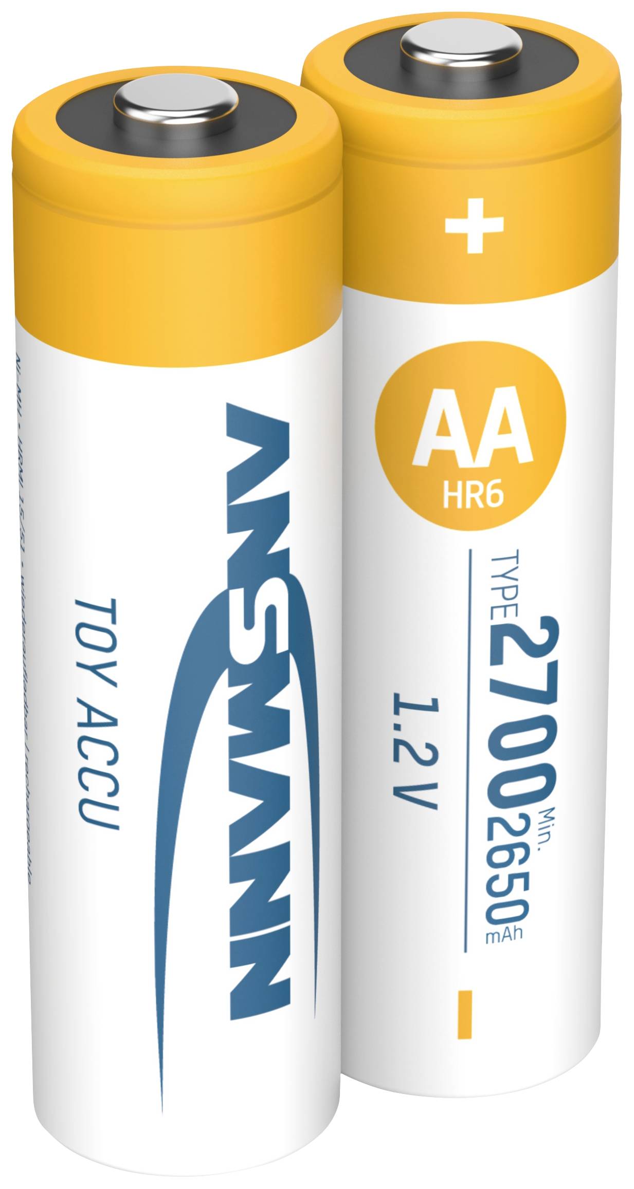 Ansmann 1312-0037 Mignon (AA)-Akku NiMH 2650 mAh 1.2 V 2 St.