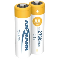 Ansmann 1312-0037 Mignon (AA)-Akku NiMH 2650 mAh 1.2V 2St. Ansmann 1312-0037 Mignon (AA)-Akku NiMH 2650 mAh 1.2V 2St.