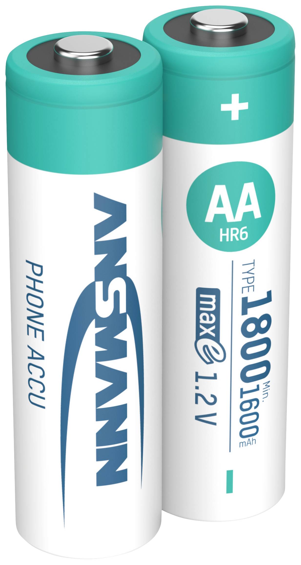 Ansmann 1312-0038 Mignon (AA)-Akku NiMH 1600 mAh 1.2V 2St.