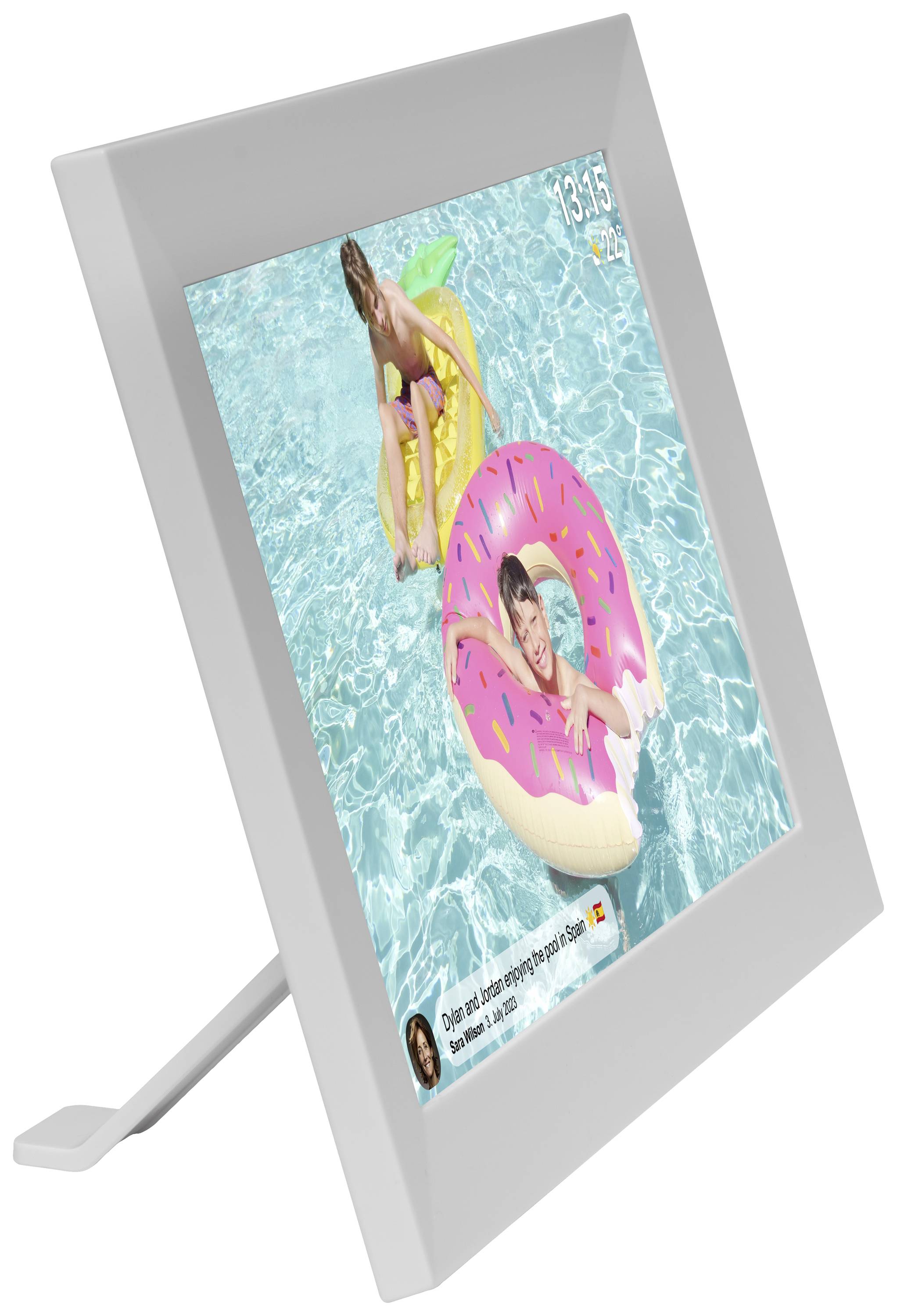 Denver PFF1024w Digitaler WiFi-Bilderrahmen 25.7 cm 10.1 Zoll EEK: C (A - G) 1280 x 800 Pixel 16 GB