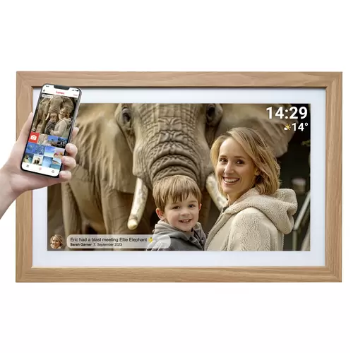 Denver PFF2162LW Digitaler WiFi-Bilderrahmen 54.6cm 21.5 Zoll EEK: E (A - G) 1920 x 1080 Pixel 32GB Holz Denver PFF2162LW Digitaler WiFi-Bilderrahmen 54.6cm 21.5 Zoll EEK: E (A - G) 1920 x 1080 Pixel 32GB Holz