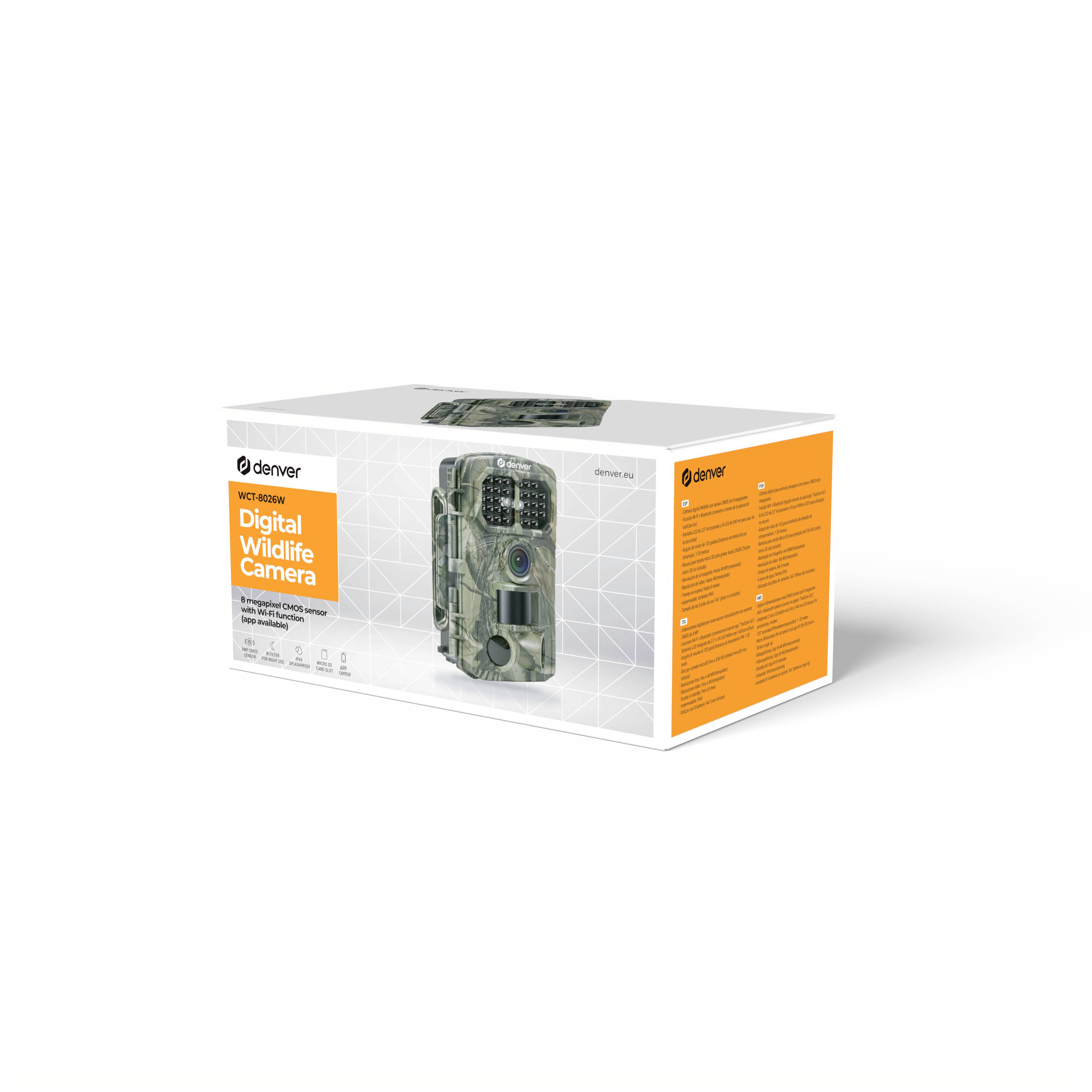 Denver WCT-8026W Wildkamera 48 Megapixel Camouflage