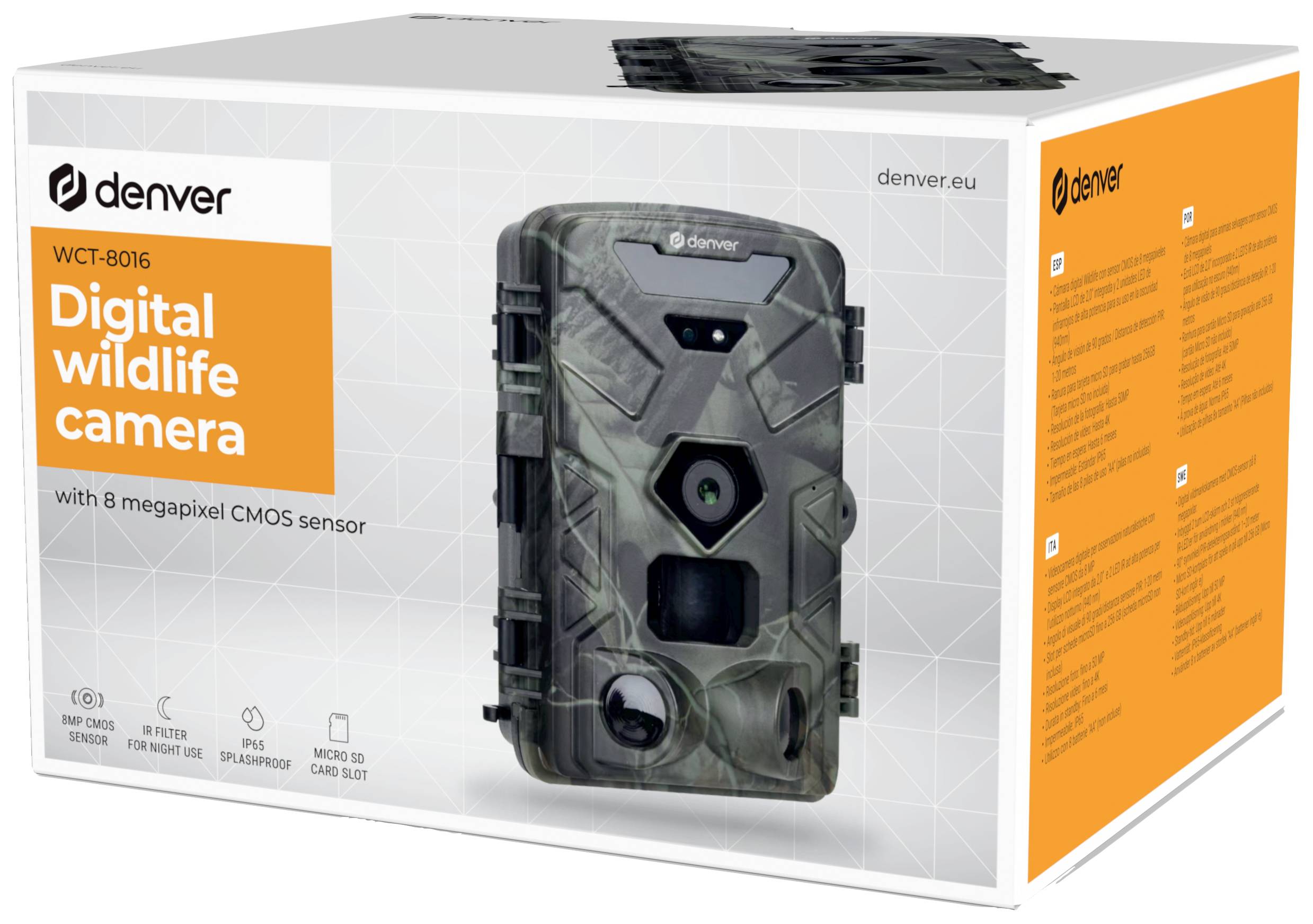 Denver WCT-8016 Wildkamera 50 Megapixel Camouflage